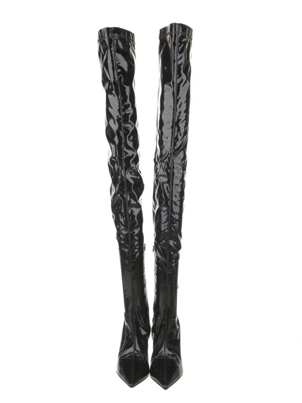 Christian Louboutin Patent Leather Thigh High Boots
